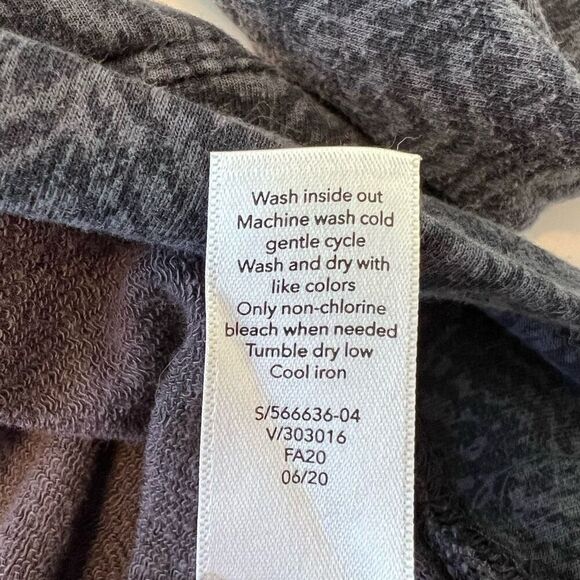 Athleta crew neck navy blue brindle pattern long sleeve sweater size small runs - Picture 9 of 12